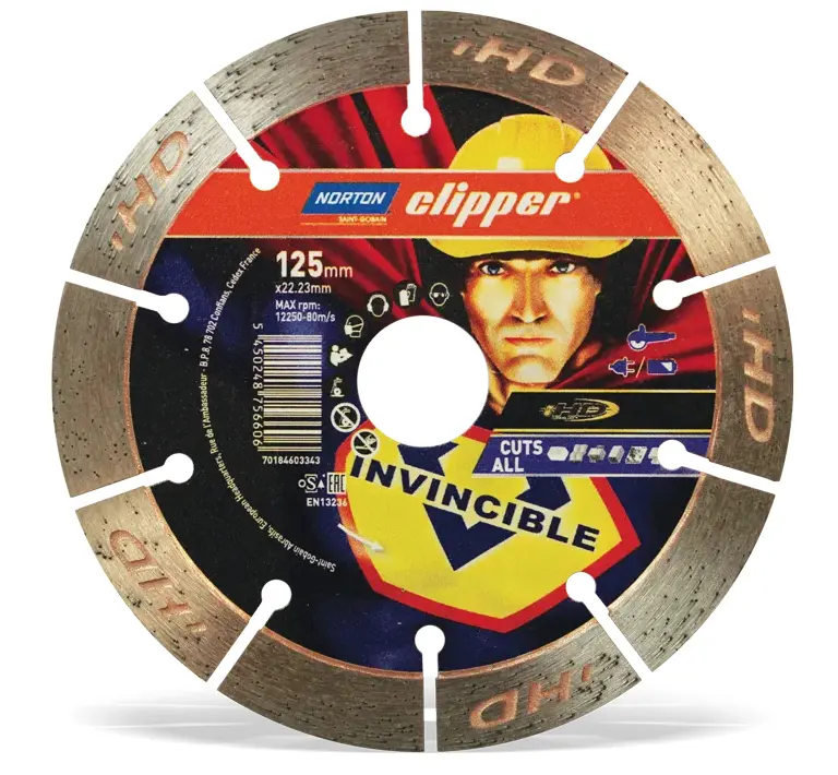 NORTON Clipper INVINCIBLE 125mm diamantový kotouč univerzální 70184603343
