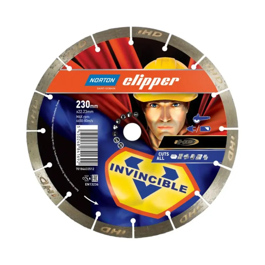 NORTON Clipper INVINCIBLE 230mm diamantový kotouč univerzální 70184633512