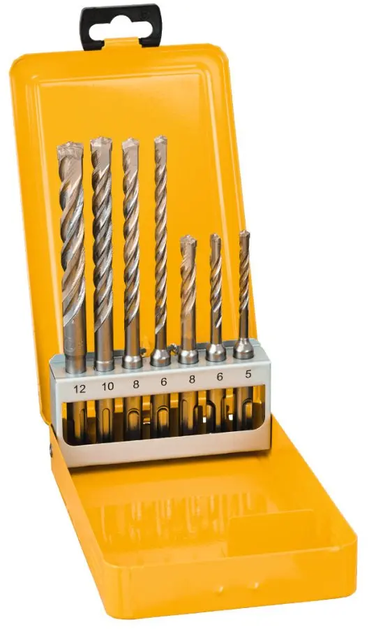 DeWALT - 7dílná sada vrtáků do zdiva SDS Plus DT9701