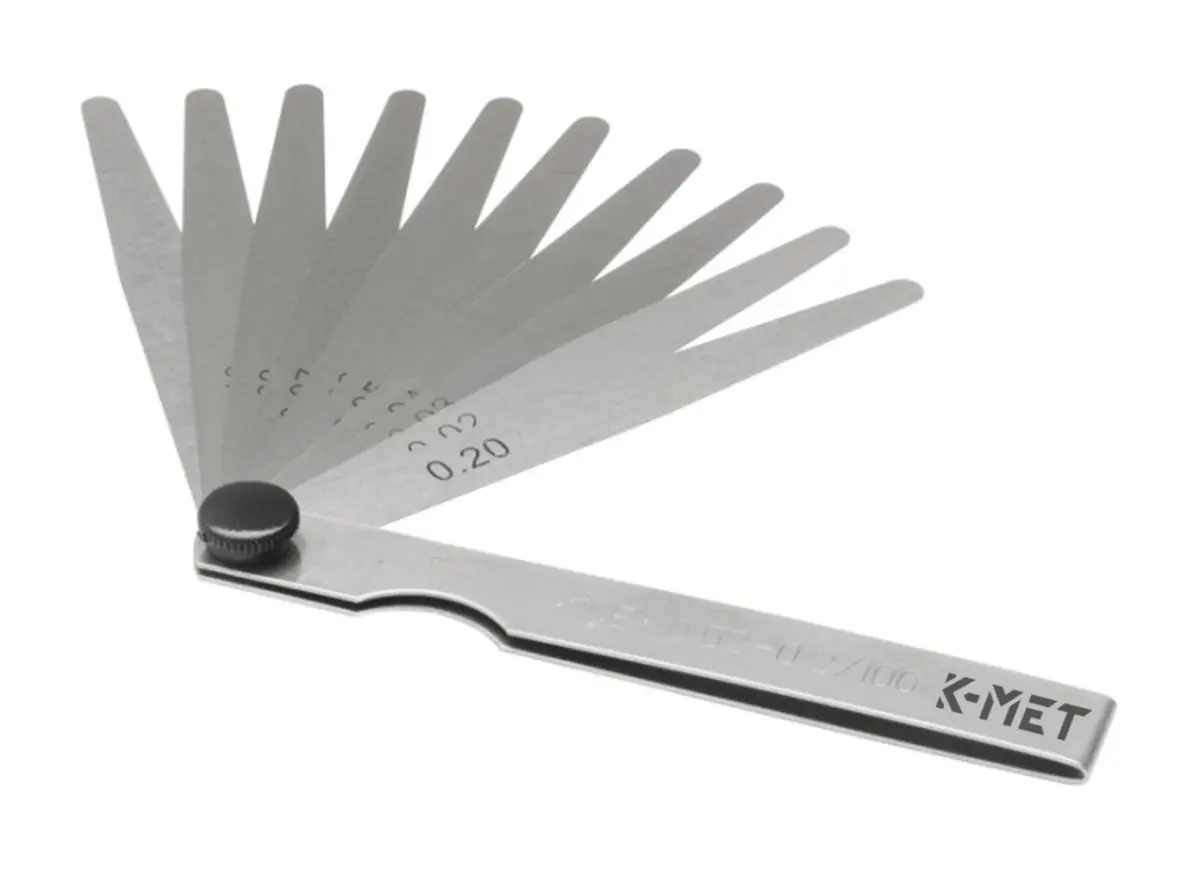 K-MET 1130 měrky spárové listové 0.02-0.2/100mm 251670