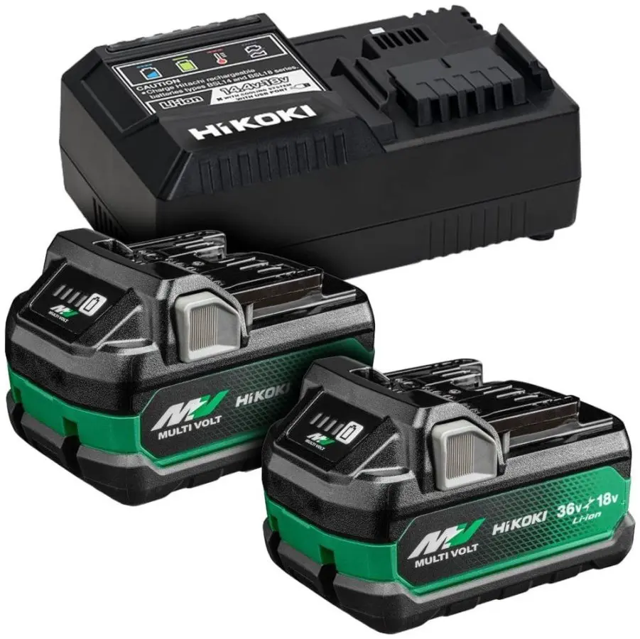 HiKOKI - Sada nabíječky a 2x aku Multivolt 18/36 V 5,0/2,5 Ah UC18YSL3WHZ