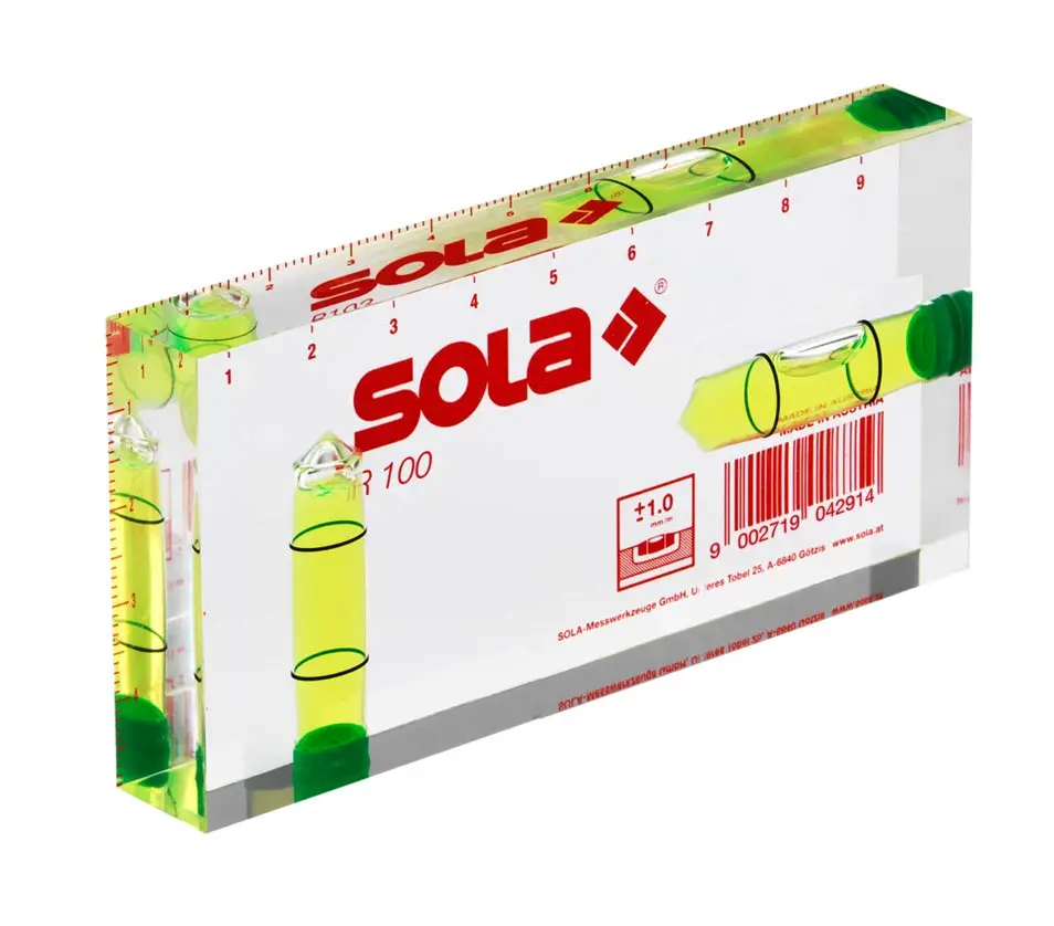 Kapesní vodováha SOLA R100 100x50x15mm box 2libely 01622142