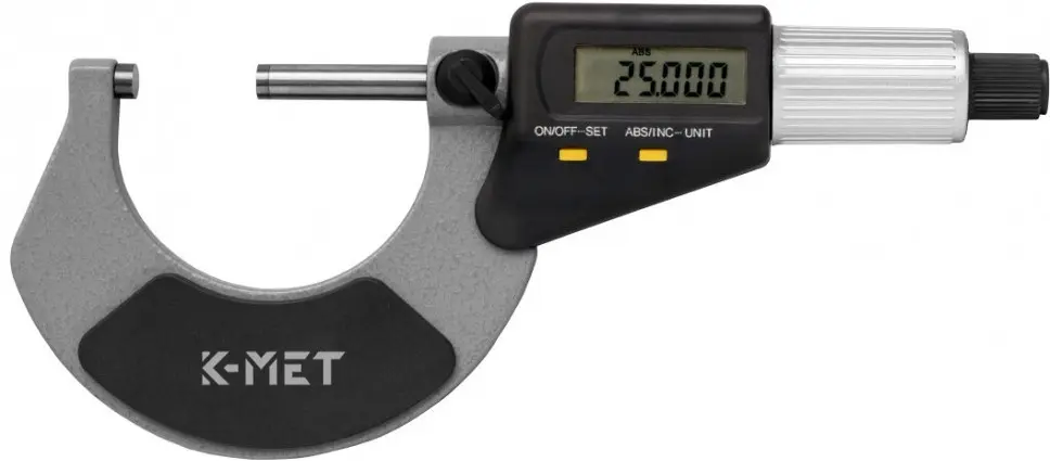 K-MET 7031-02-050 mikrometr třmenový digitální  25-50mm, 0,001mm