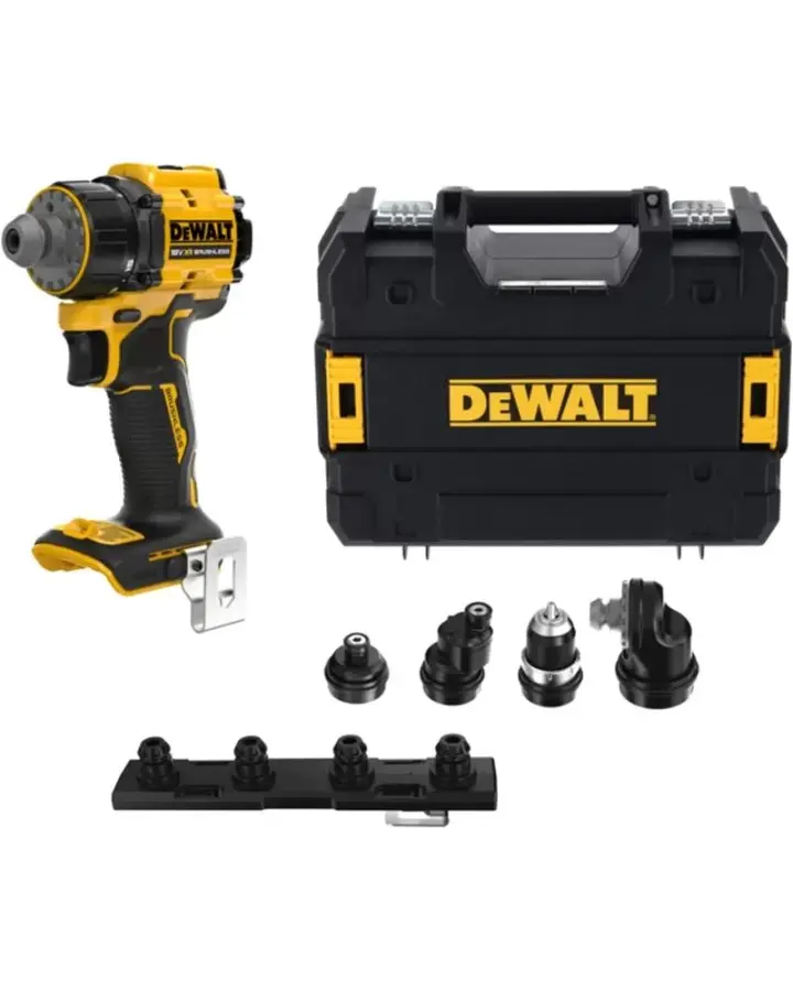 DeWALT DCD803NT aku bezuhlíkový vícehlavý vrtací šroubovák 18V XR s nástavci bez aku