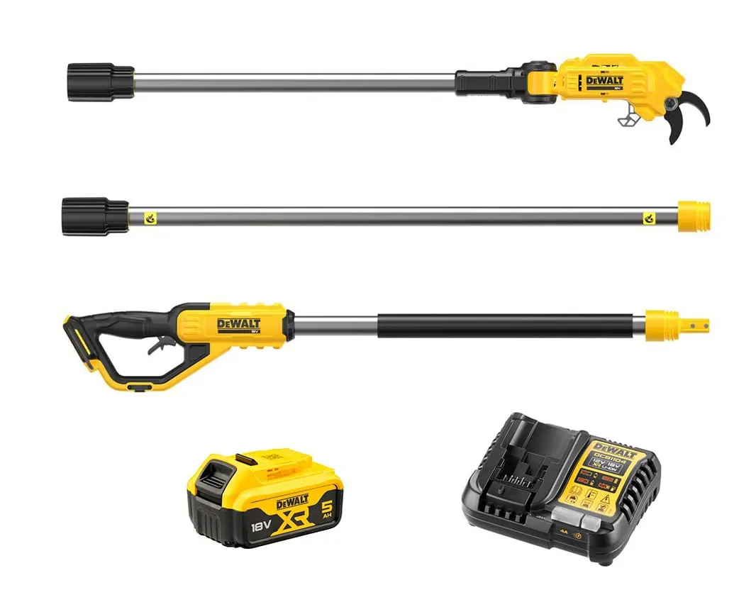 DeWALT DCMPP569P1 aku nůžky na větve s dlouhou násadou 18V 1x 5Ah XR LiIon
