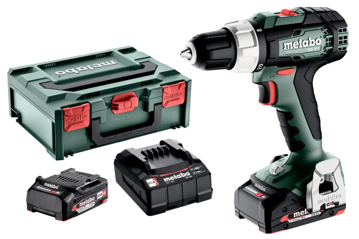 Metabo BS 18 L aku vrtačka 2x 2,0Ah LiIon metaBox 614051500