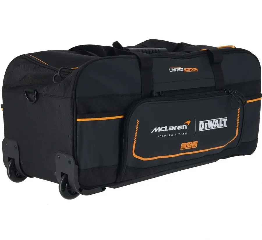 DeWALT DWST83522-9 brašna na nářadí s kolečky a výsuvnou rukojetí edice McLaren F1 Team