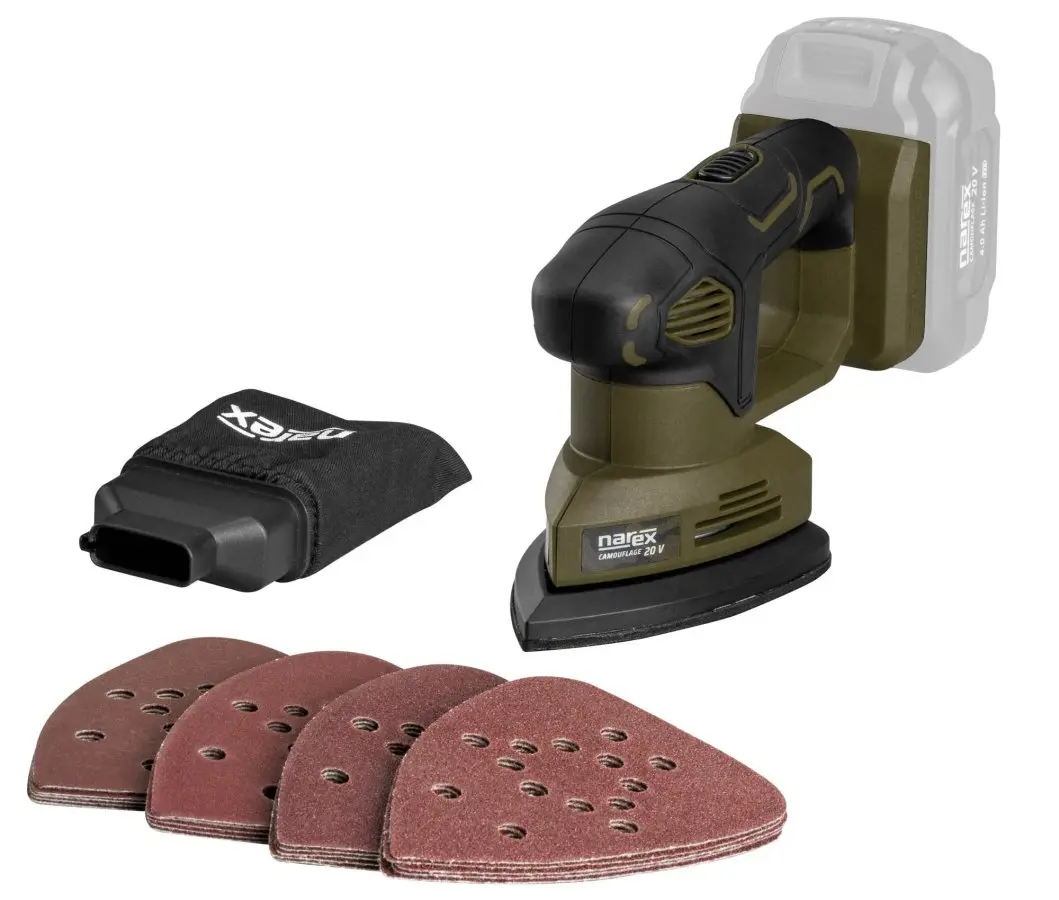 NAREX Camouflage CBD 140 BASIC aku vibrační delta bruska 20V, bez aku, 65406347