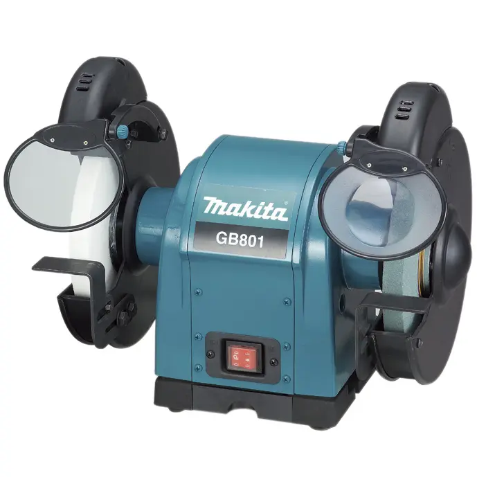 Makita - Stolní bruska dvoukotoučová 205 mm, 550 W GB801