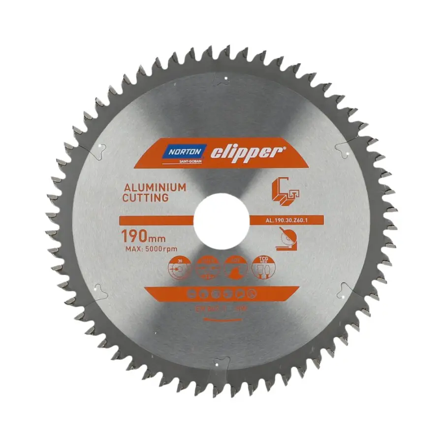 NORTON clipper 190x30mm 60z TCGneg pilový kotouč na hliník