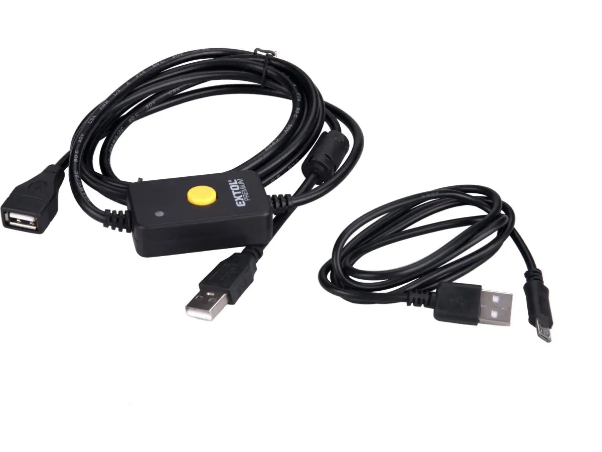 EXTOL PREMIUM 8825221A kabel USB pro přenos dat k posuvkám 8825221 a 8825224, 2,8m