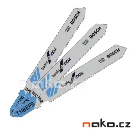 Bosch - Sada pilových plátků na ocel, délka 83 mm,