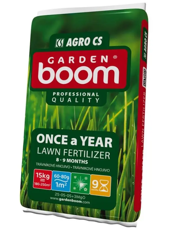 AGRO CS Garden Boom Once a Year trávníkové hnojivo 15 kg