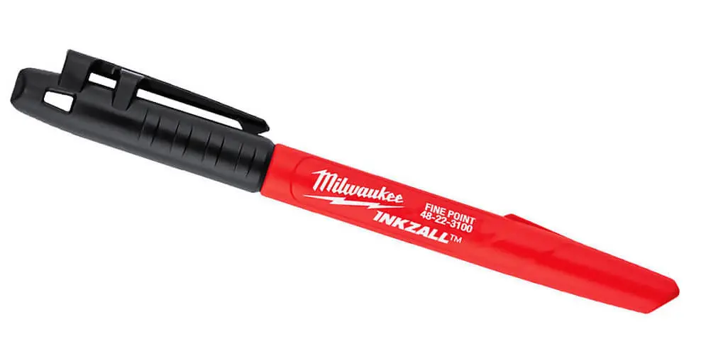 Milwaukee INKZALL 48223100 černý permanentní popisovač na kov, plast, dřevo, beton