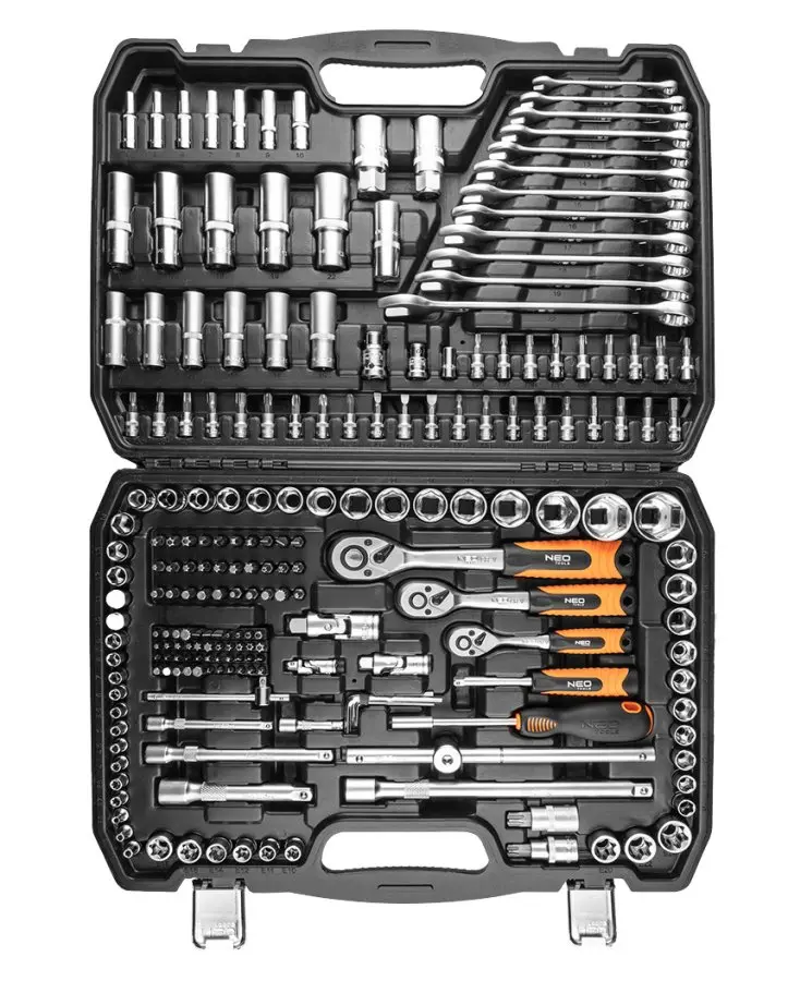 NEO TOOLS 10-216 gola sada 1/4", 3/8", 1/2" - 216 dílů