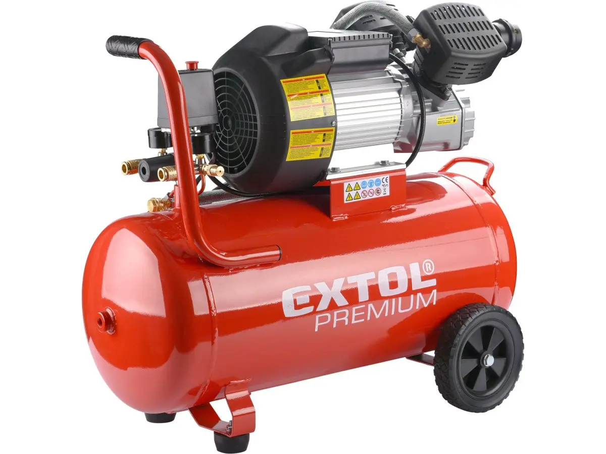 EXTOL PREMIUM 8895320 kompresor olejový dvoupístový, 2200W, 50 l