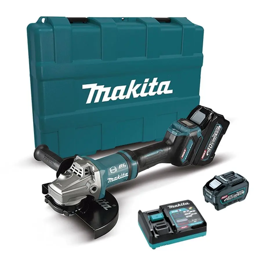 Makita - 40V AKU úhlová bruska 230 mm, 2x aku Li-ion XGT 5,0 Ah, nabíječka GA038GT201