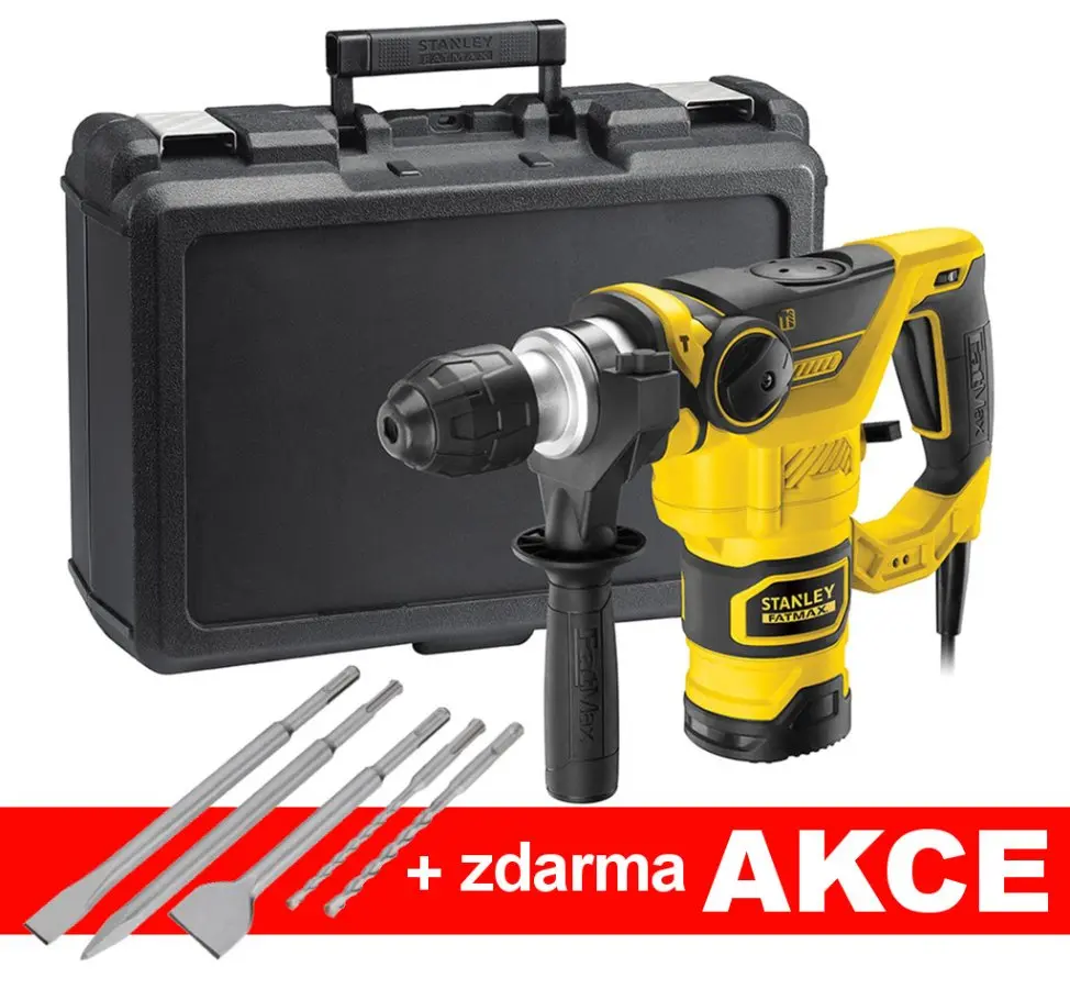 Stanley - Vrtací kladivo 1250 W FME1250K-QS