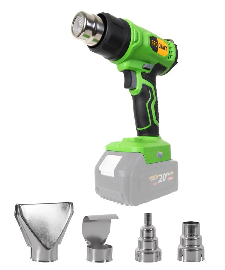 Procraft PH24bb - akumulátorová horkovzdušná pistole  (bez akumulátoru a nabíječky)