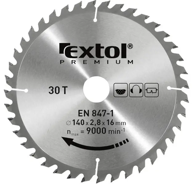 EXTOL PREMIUM Kotouč pilový s SK plátky 300x2,2x30mm, 60T 8803247