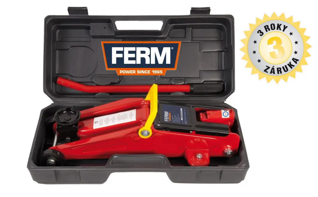 Ferm FRJ-2000K Hydraulický zvedák pojízdný 2 t