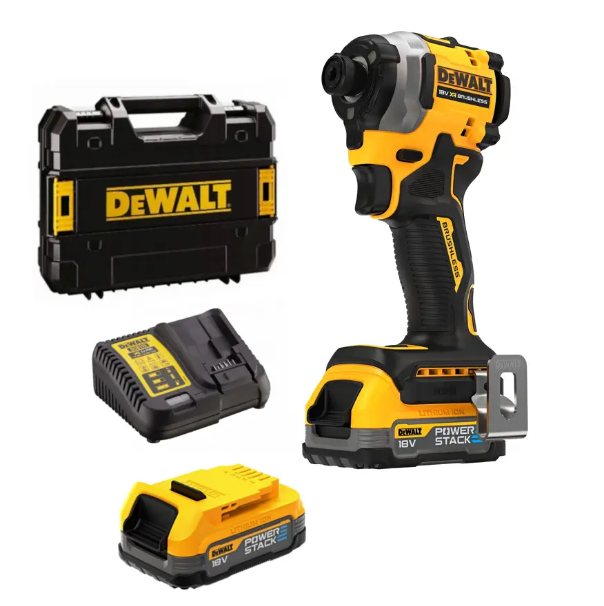 DeWALT DCF850E2T rázový aku utahovák XR POWERSTACK LiIon 18V 2x1,7Ah