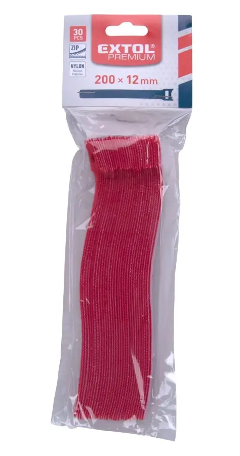 Stahovací pásky Extol Velcro, 30 ks