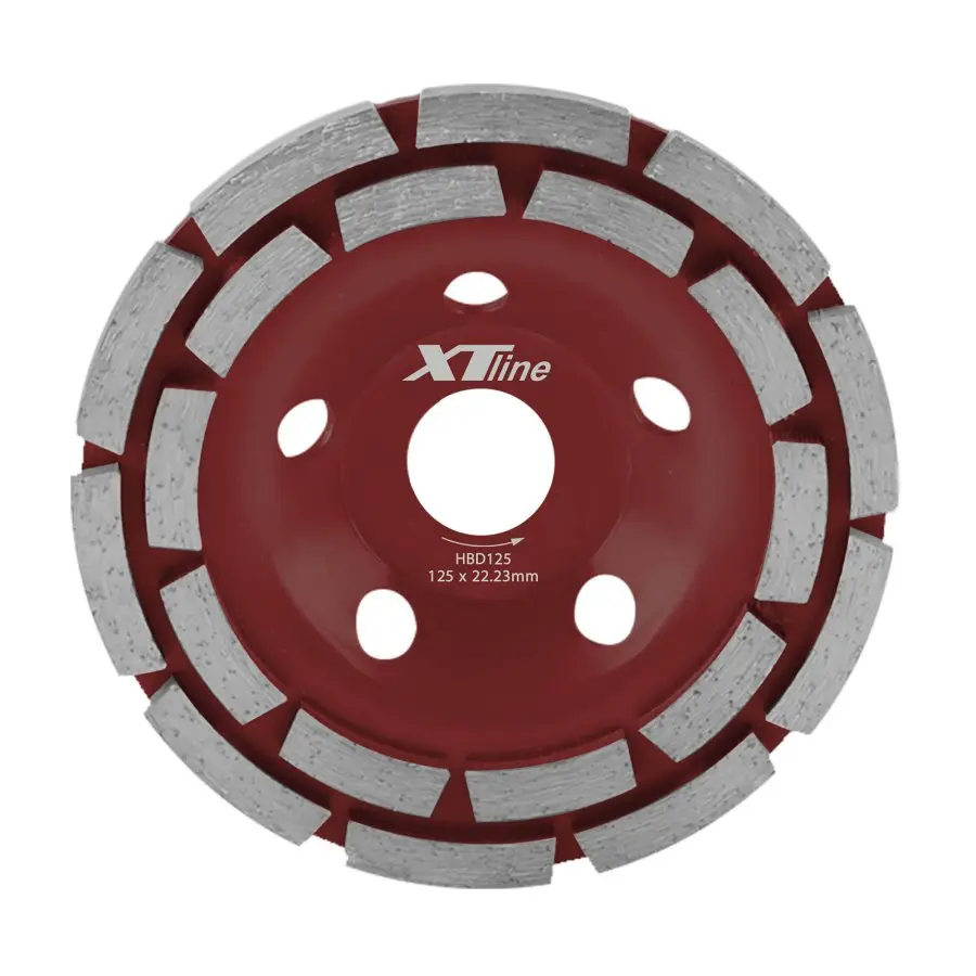 XTLINE Kotouč diamantový brusný dvouřadý | 125x5x22,2 mm