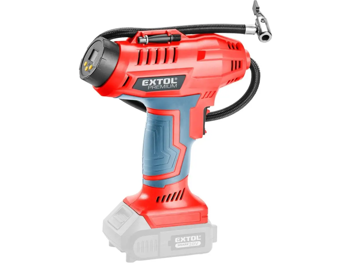 Kompresor domácí aku SHARE20 V, 20 V Li - ion, bez baterie a nabíječky EXTOL PREMIUM 8891875