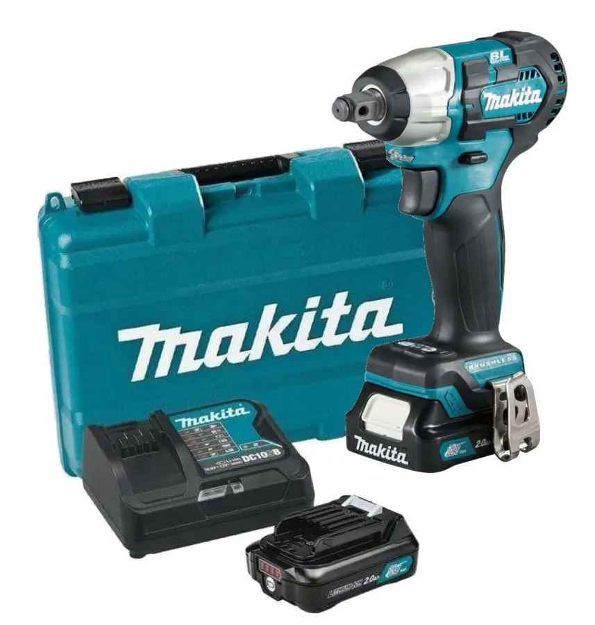 Makita - 12V AKU rázový utahovák, 2x aku 2,0 Ah CXT, nabíječka TW161DSAE