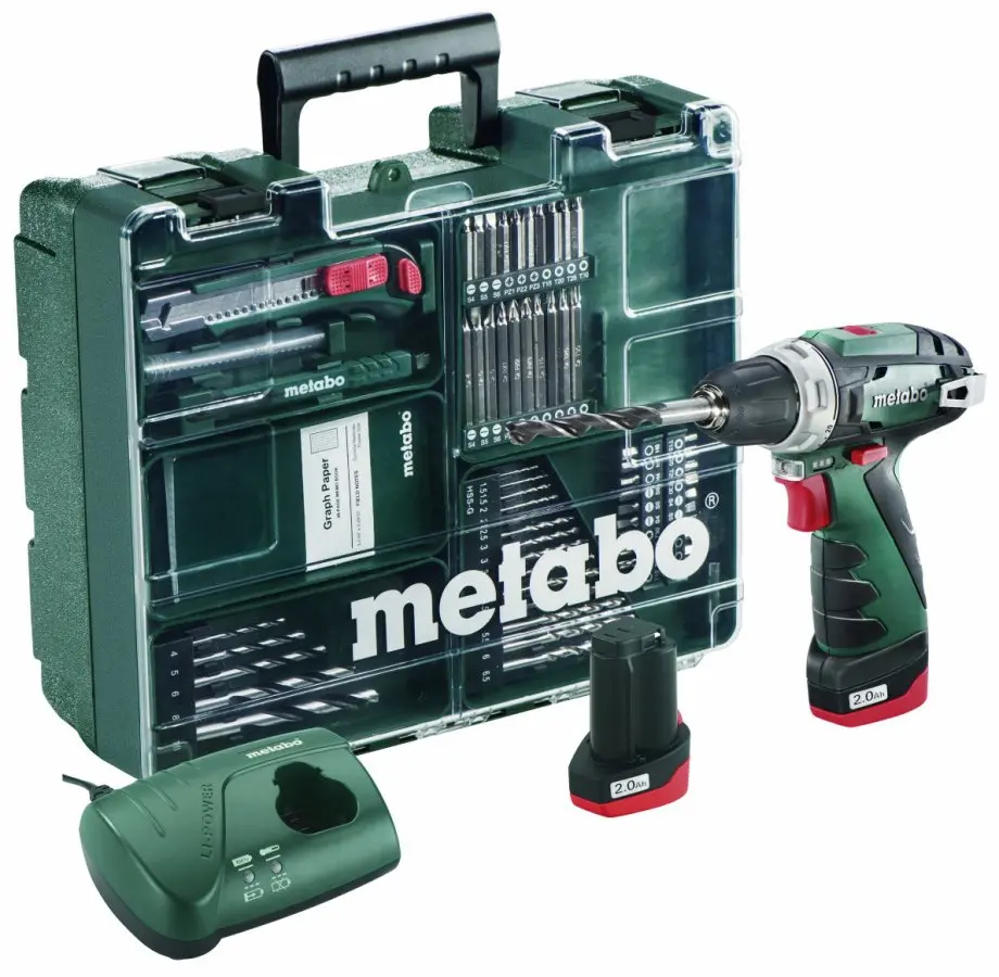 METABO PowerMaxx BS Basic SET mobilní dílna 10,8V 2x2Ah Li-Ion 600080880