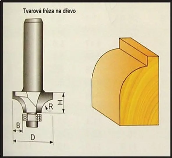 STAVTOOL Fréza HM P70718 rádiusová 15,9mm s ložiskem