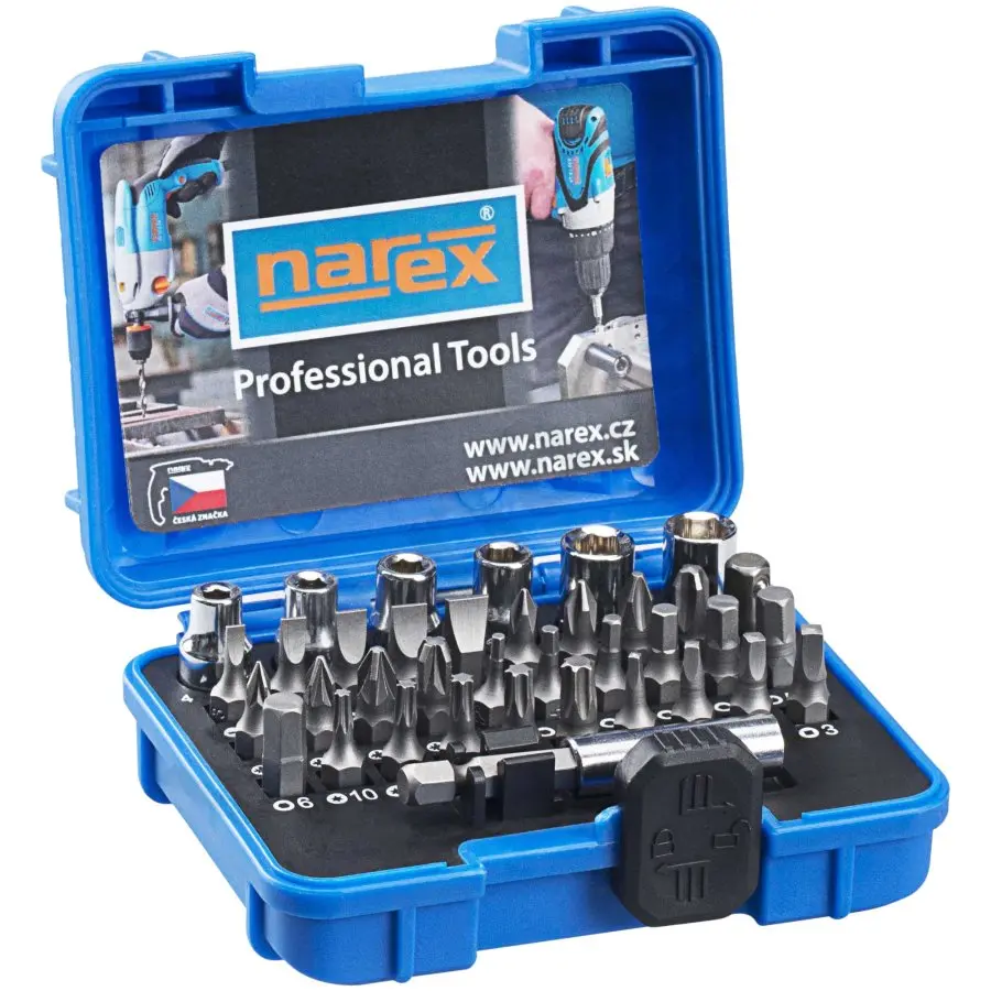NAREX 37-Bit Box sada bitů a hlavic 1/4" 37 dílů 65404060