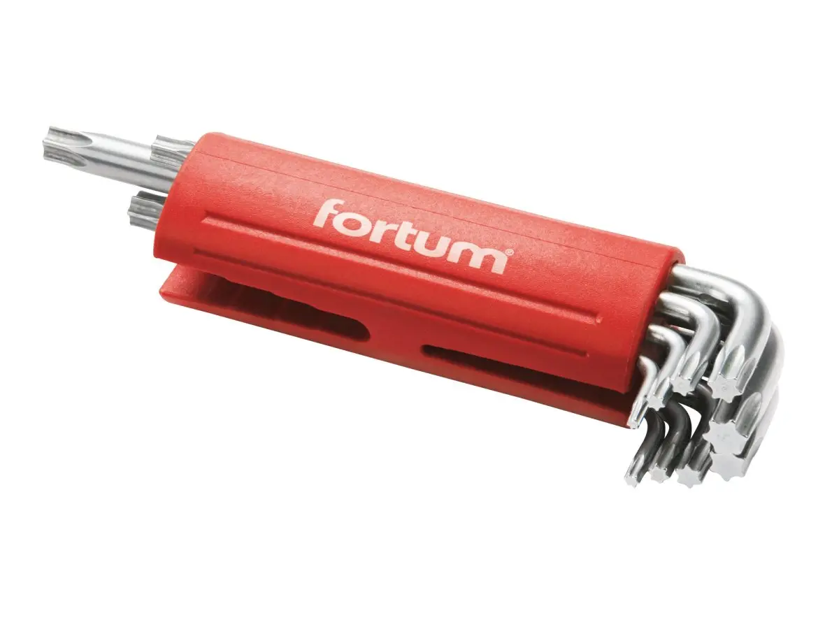 Sada klíčů TORX (9 ks) T10-T50 FORTUM