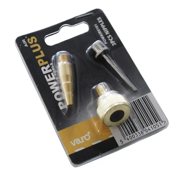 POWERPLUS POWAIR0101 souprava pneu adaptérů k pneuhustiči 3 díly