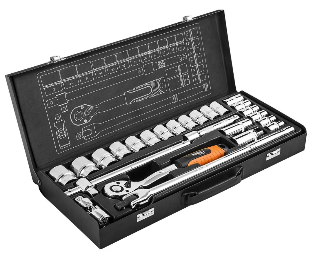 NEO TOOLS gola sada 1/2" 25 dílů 08-674