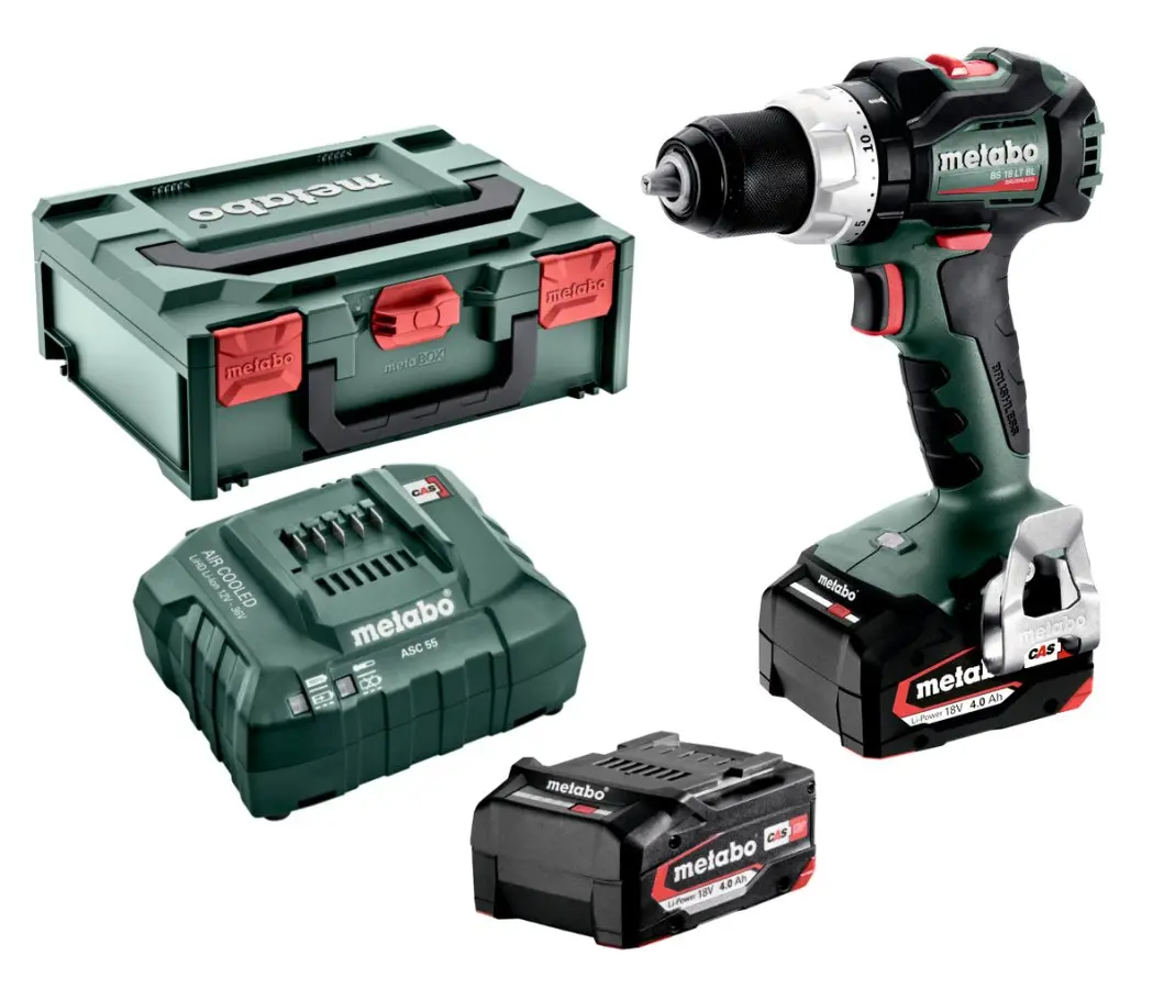 METABO BS 18 LT BL bezuhlíková aku vrtačka 2x4,0 Ah 602325500
