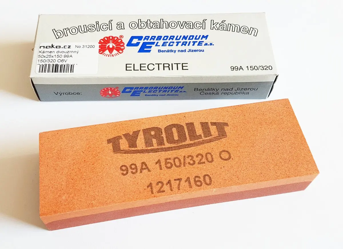 TYROLIT Kámen dvouzrnný 50x25x150 99A 150/320 O6V CARBORUNDUM