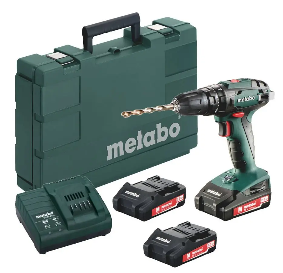Metabo BS 18 L aku vrtačka 3x2,0Ah 602321540