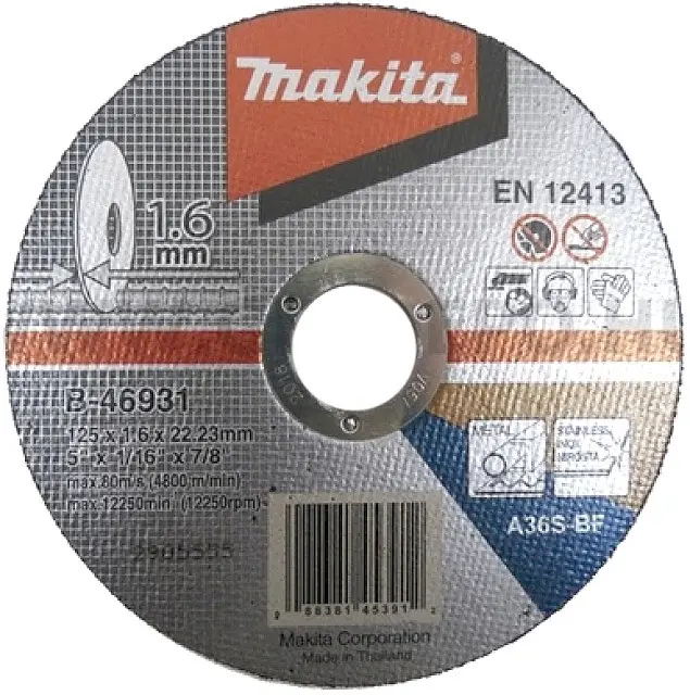 Makita - Řezný kotouč na kov 125x22,2 mm B-46931