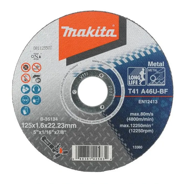 Makita - Řezný kotouč na kov 125x22,23 mm B-35134