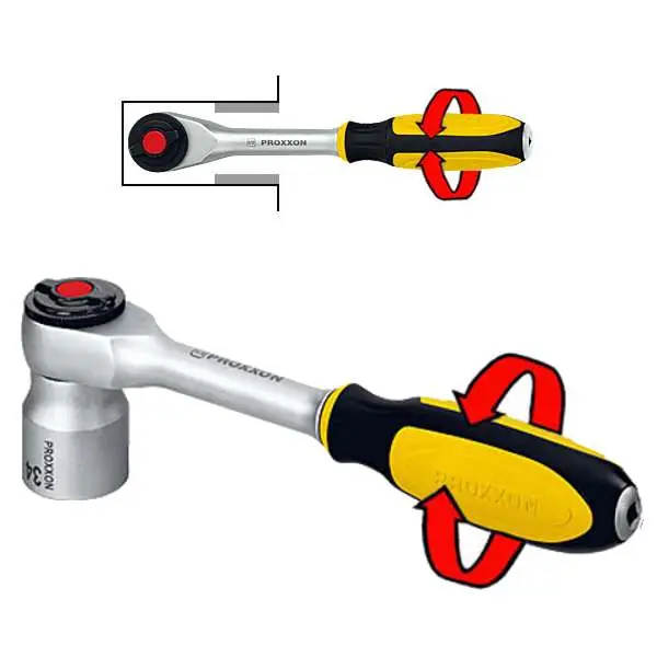 PROXXON 23083 ráčna přepínací 3/8" rotační rukojeť
