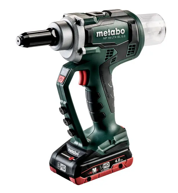 Metabo - 18V AKU nýtovací pistole, 2x aku 4,0 Ah LiHD, nabíječka 619002800