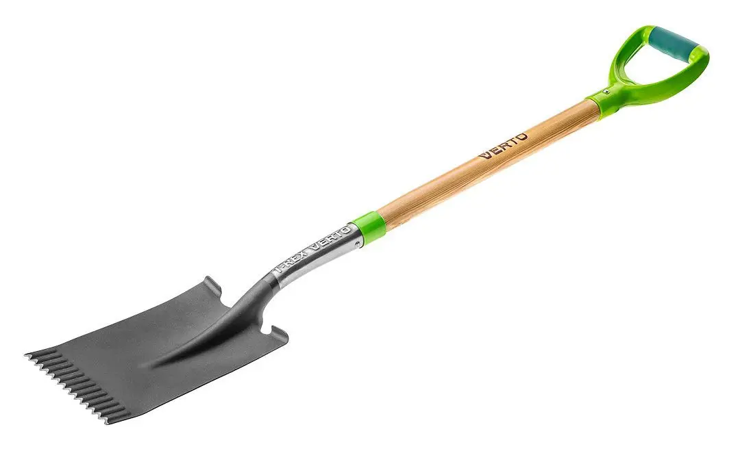 VERTO 15G002 rýč T-Rex rovný, dřevěná násada, rukojeť
