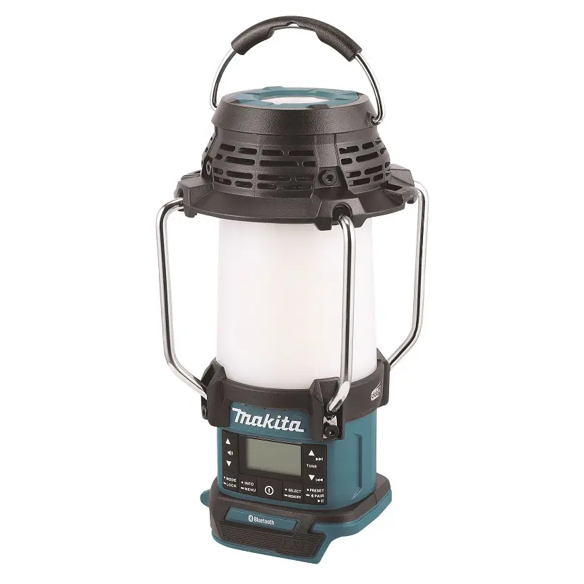 Makita - 18V AKU rádio na pracoviště s lampou 310 lm, Bluetooth, bez baterie a nabíječky DMR056