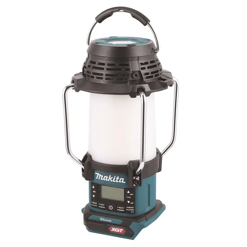 Makita - 40V AKU rádio na pracoviště s lampou 300 lm, Bluetooth, bez baterie a nabíječky MR009GZ