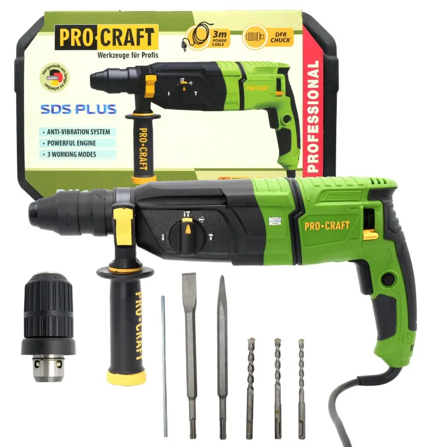 Kladivo vrtací PROCRAFT BH1100 DFR kombinované