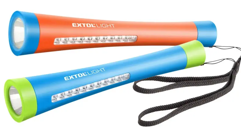 EXTOL LIGHT Svítilna 1W+10 LED s magnetem, 3x AAA 43111