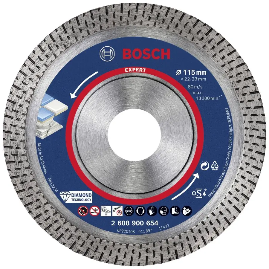 Diamantový řezný kotouč Bosch EXPERT HardCeramic 115 mm
