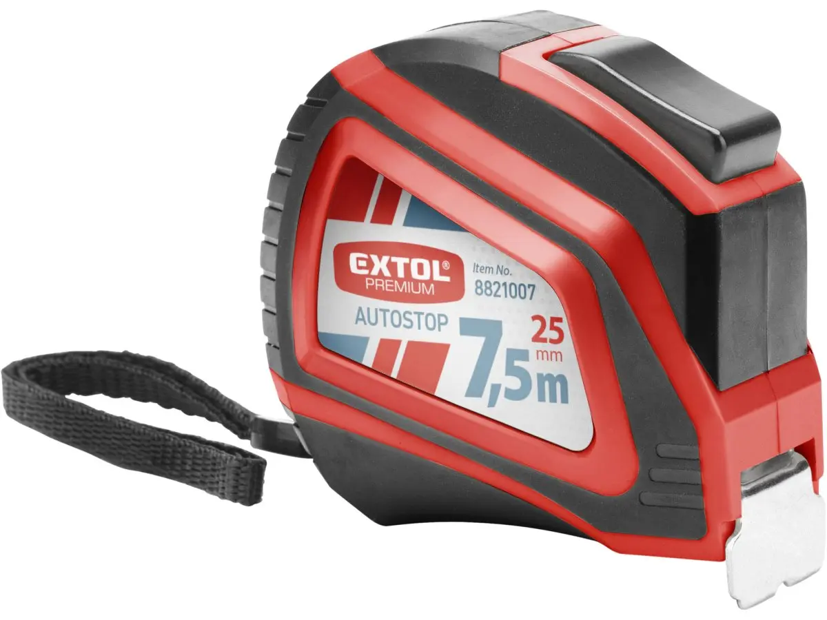 EXTOL PREMIUM Metr svinovací, 7,5m, 7,5m, š. pásku 25mm 8821007